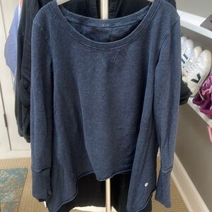 Lulu Lemon swing sweatshirt, navy, size 12